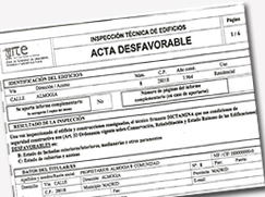 Acta desfavorable ITE